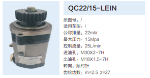 QC22/15-LEIN,齒輪泵,濟南泉達汽配有限公司