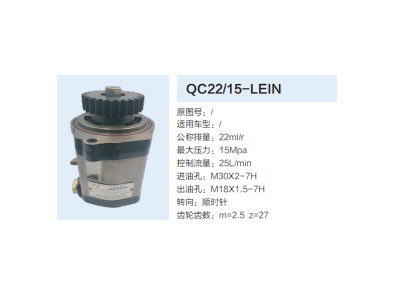 QC22/15-LEIN,齒輪泵,濟南泉達汽配有限公司