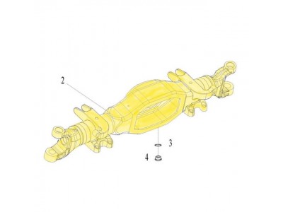 DZ95009410044,Steering drive axle housing,濟南向前汽車配件有限公司