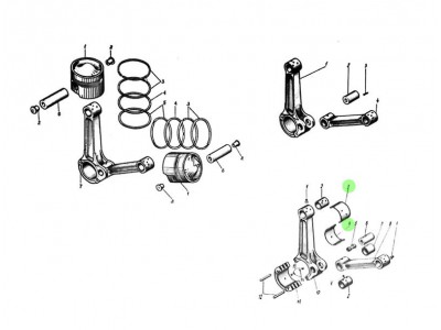 301-82/83-5  連桿瓦組,Connecting rod shoe group,濟南向前汽車配件有限公司